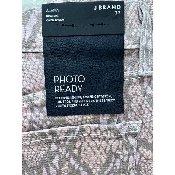 NWT J Brand Alana High Rise Crop Raw Hem Skinny Jean in Adder Pink - Picture 16 of 16